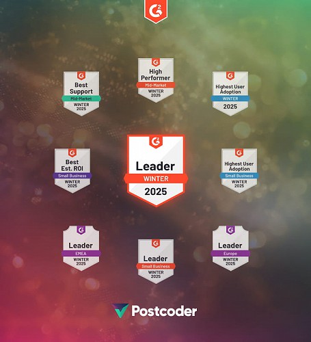 Postcoder receives fantastic customer reviews